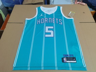 NBA Mark Williams 5 Teal Charlotte Hornets Icon Edition Maillot